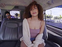 BANGBROS - 18yo Nubile Mariah Banks Looking Super Cute, Railing Schlong Like Champ In A Dank Car