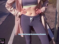 Public Agent Pickup Eighteen Babe for Pizza / Outdoor Bang-out and Sloppy Blowjob