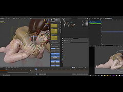 Mei's first 2H of work on Blender (The Rope Dude)