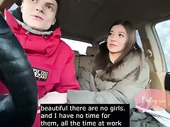 Picked up a female on the road and she deep-throated him off for it