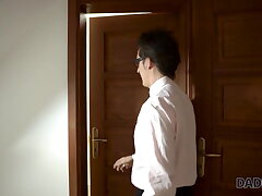 DADDY4K. Elderly stud relieves in guest room with youthfull slut...
