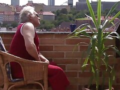 She let old granpa bang her young fuck hole