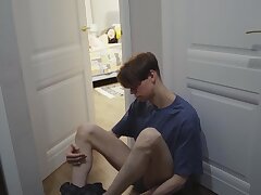 I spy and masturbating on how my girlfriend screws with her lover