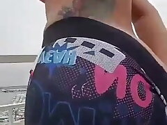 Spanish woman wild on rooftop