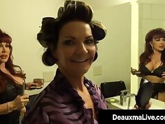 Buxom Milf Deauxma Belt dick Fucks Latina Milf Jaw-dropping Vanessa!
