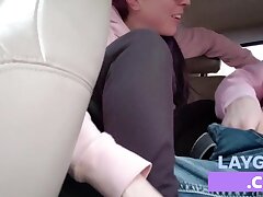 Dry Shagging In The Back Of His Truck Leads To Scorching Public Fuck