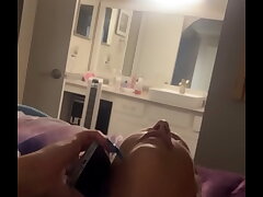 mistress Delicious talking on the phone until I glide my manhood in juices pie