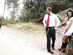 Romping on the road with a torrid brown-haired - Carla Pons