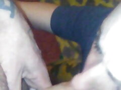 black-haired breezy luvs manstick on face and in hatch