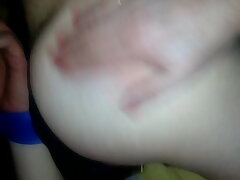Handcuffed sissy predominated by ladyboy
