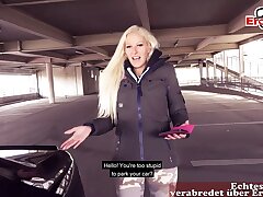 German blonde picked up online for a undirected outdoor plow encounter