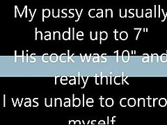 Eighteen yr old Emma has a screaming climax on Ten inch meatpipe