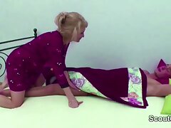 Mommy Wake Up Step-Step Stepson With Blow and Get Ass fucking Plow