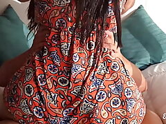 My big-assed homie visits me in a short sundress and we tear up hard sans a condom!! I accomplish it inwards