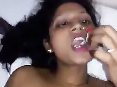 RANDI EATING Jism AS SHE IS Ravaged Stiff