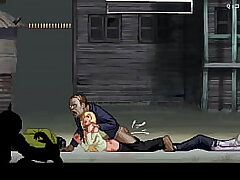 Light-haired Gal have fuck with zombies and big weenies with a plenty of of spunk (Parasite in city) Manga porn Gameplay #1