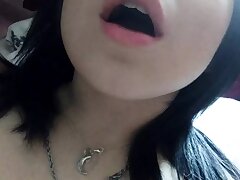 Daytime ultra-cute home striptease, and soft masturbation with orgasm. Close-up. Part 2