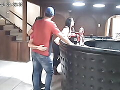 Spycam:husband cheats on wife and gets caught and turns in to a struggle