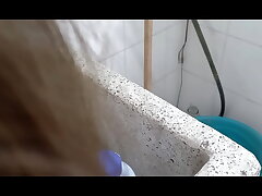 Towheaded Ukrainian Slut Enjoys A Total Mouth Of Fat Milky Cock!