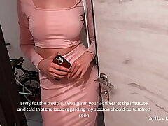 XXX The teacher pulverized a luxury, hot, lustful, young schoolgirl and completed on her puss - Mila Lioness