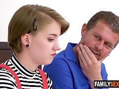 Sleazy stepuncle fucks cherry stepniece