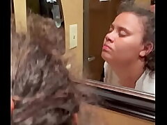 Smashing the hotel maid in bathroom