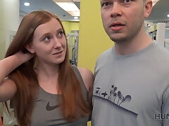 HUNT4K. Cool youthfull female enjoys just sports, money