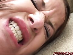 Naughty babe Savannah Stern fucked by 2 monster BBCs