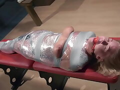 Darina has numerous ejaculations Mummification with vibro 1