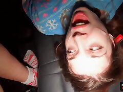 WOW! Christmas Miracle!- In Christmas Real Devotee Plow Sex industry star in Car - POV - Michael Adorn and MihaNika69