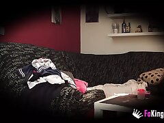 Cleaning lady screws her customer for cash