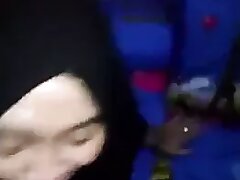 Hijab blowjob cumshot