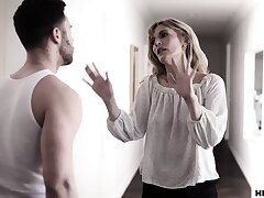 Step Mother cheats with a help of her averse stepson