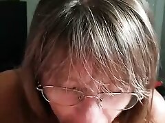 Step Mommy deep-throating point of view
