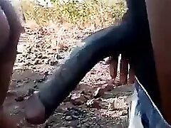 Big beefstick for African slut