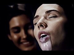 BUKKAKE - Super-hot CHICKS Caked IN TON OF CUM