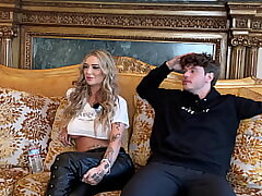 Social Media Influencer JazJizzes Big Bosoms Tattoo Fucks On Podcast