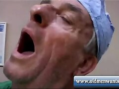 Elderly boy Therapist fucks patient