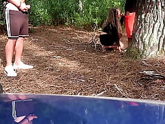 Real Unexperienced WIFE getting a Facial cumshot of a STRANGER in a PUBLIC RISKY PLACE ( CUCKOLD Stud WATCHING)