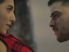Fortunate boy fucks gf and kisses married homie