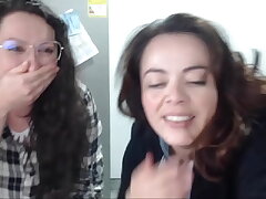 Girl-girl made to spread gfs pooper and see while she farts for tokens