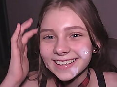 School Bombshell Used As A Human Jizz Dumpster