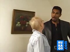 Granny with dark-hued dick