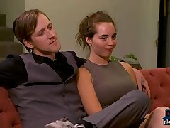 Amateur duo both covet a threesome with another woman