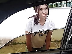 I meet my neighbor on the street and give her a ride, unexpected ending.