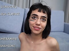 First-ever hardcore Double penetration 3on1 for novice Lika Clarke 20 y.o