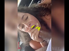 Bbw slut gets a facial cumshot