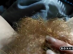 hairy ginger-haired