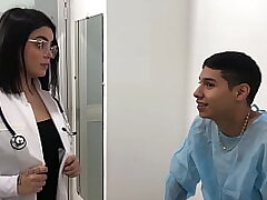 The medic deep-throats the patient's dick, She says that for my treatment I must fuck her cooter Utter STORY