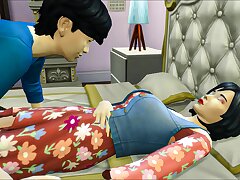 Japanese step Sonnie Fucks Japanese Mom After Taking A Bath - Family Fuckfest Taboo
